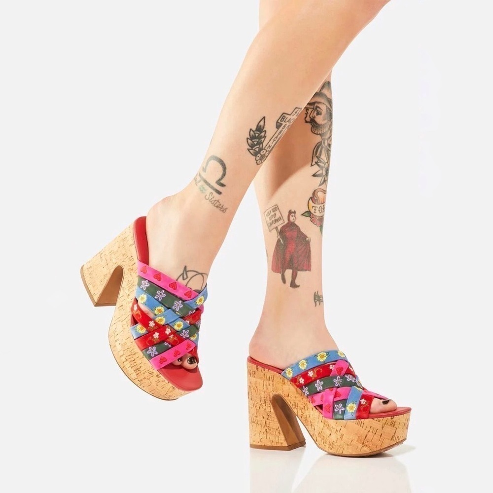BNIB Free People FP Collection Lisbon Platform Mules